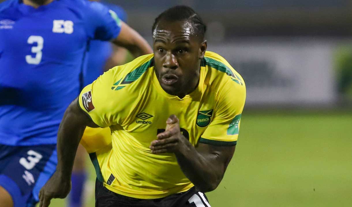 Michail Antonio in action for Jamaica