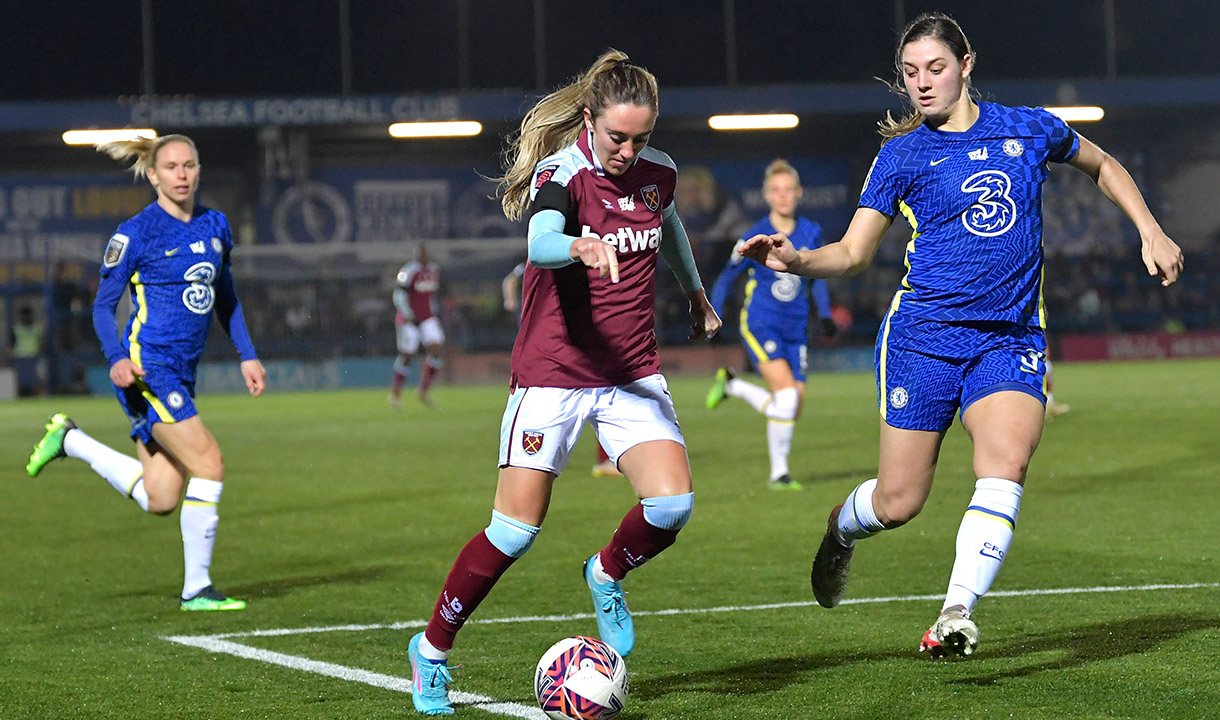 West Ham women in action against Chelsea