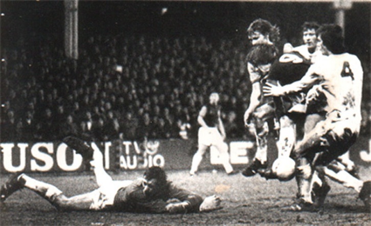Alan Taylor forces home West Ham United's opening goal on the night