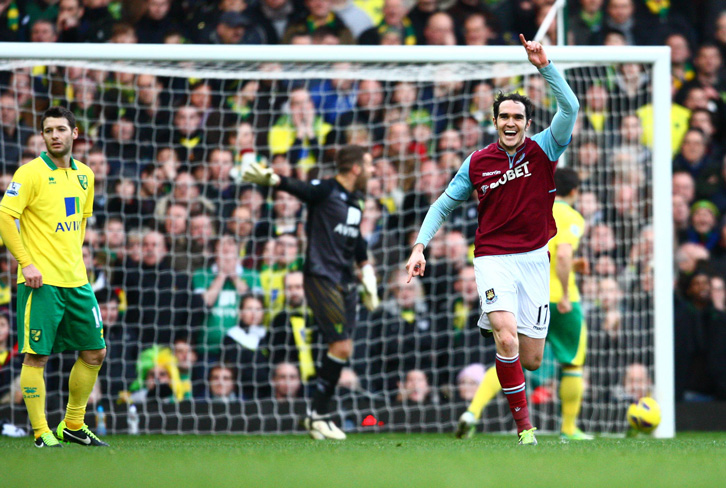 Joey O'Brien celebrates scoring against Norwich