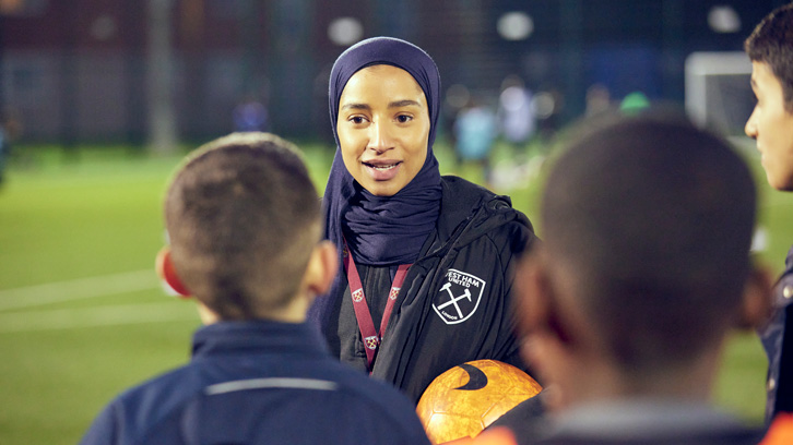 Najma speaks to PL Kicks to participants