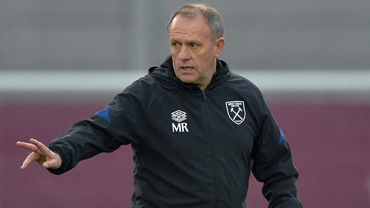 Mark Robson training West Ham