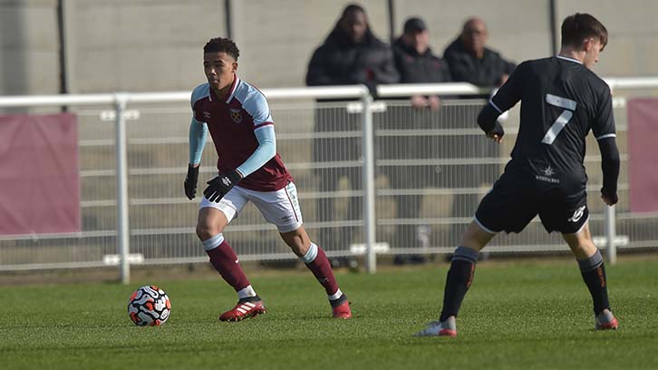 The Hammers in action against Swansea