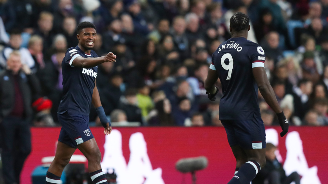 Ben Johnson celebrates scoring at Villa Park