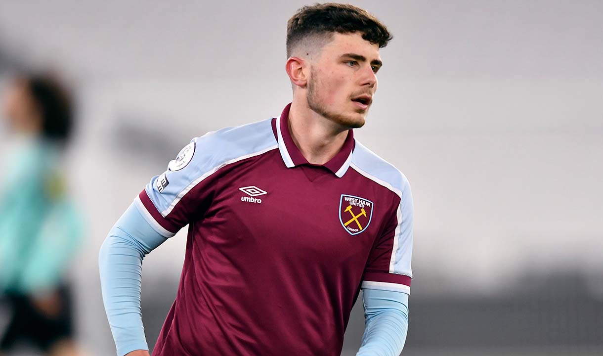 Dan Chesters in action for West ham United U23s