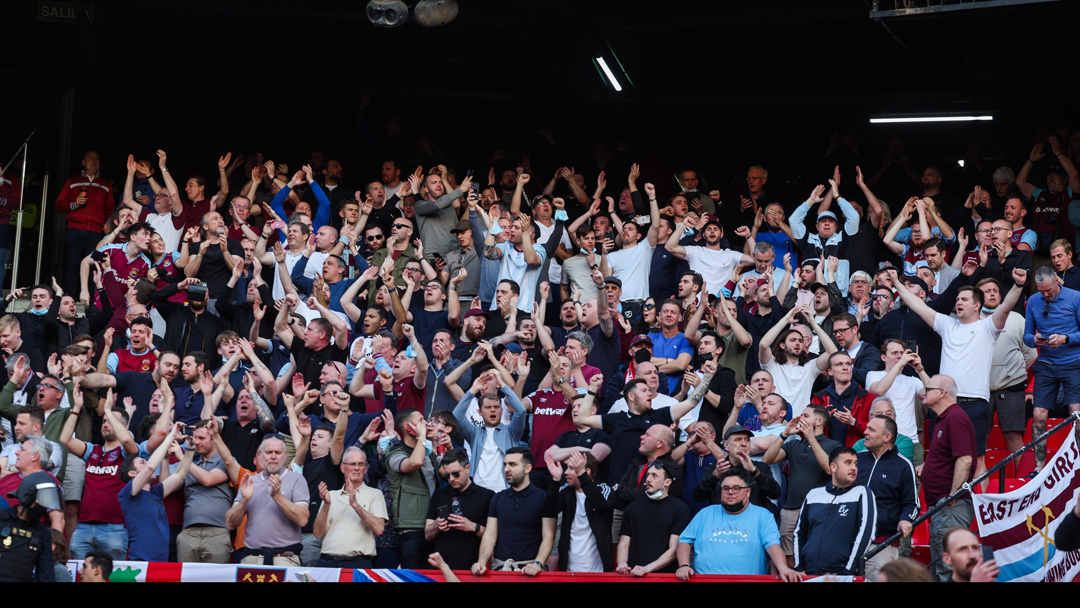 West Ham fans in Sevilla