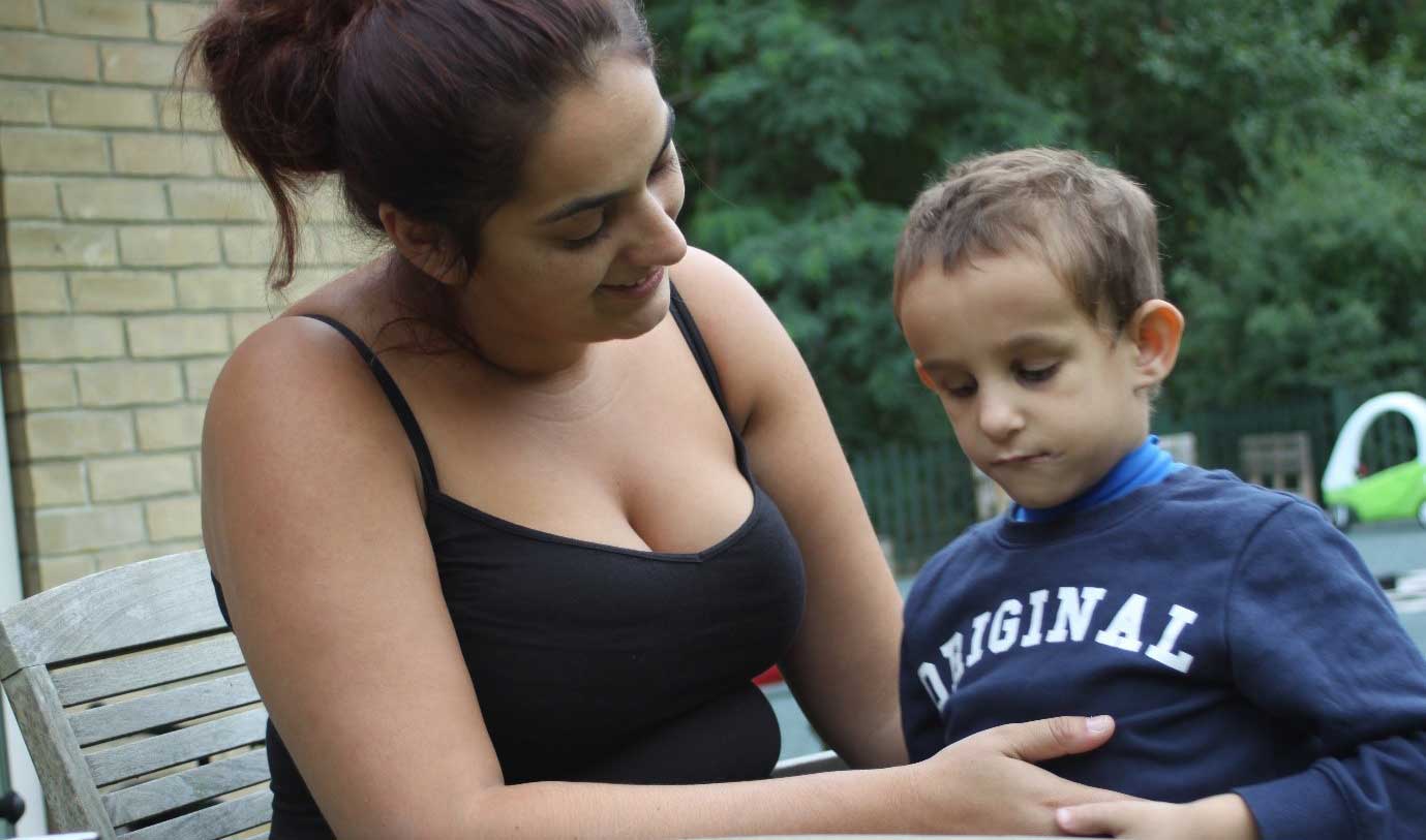 Jayden with mum Kareema