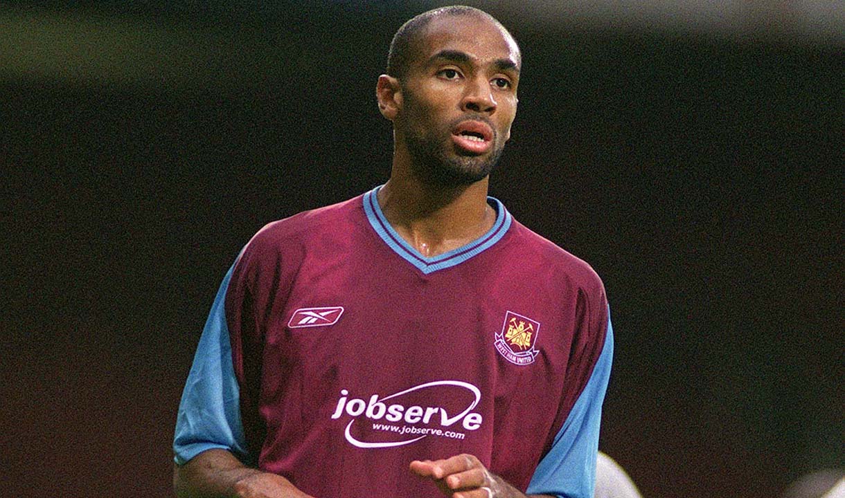 Frederic Kanoute in action for West Ham in 2003