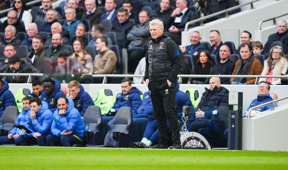 David Moyes at Tottenham Hotspur Stadium