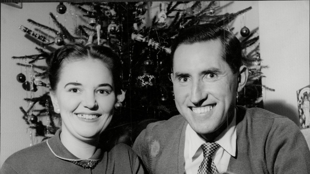 Frank O'Farrell with his wife