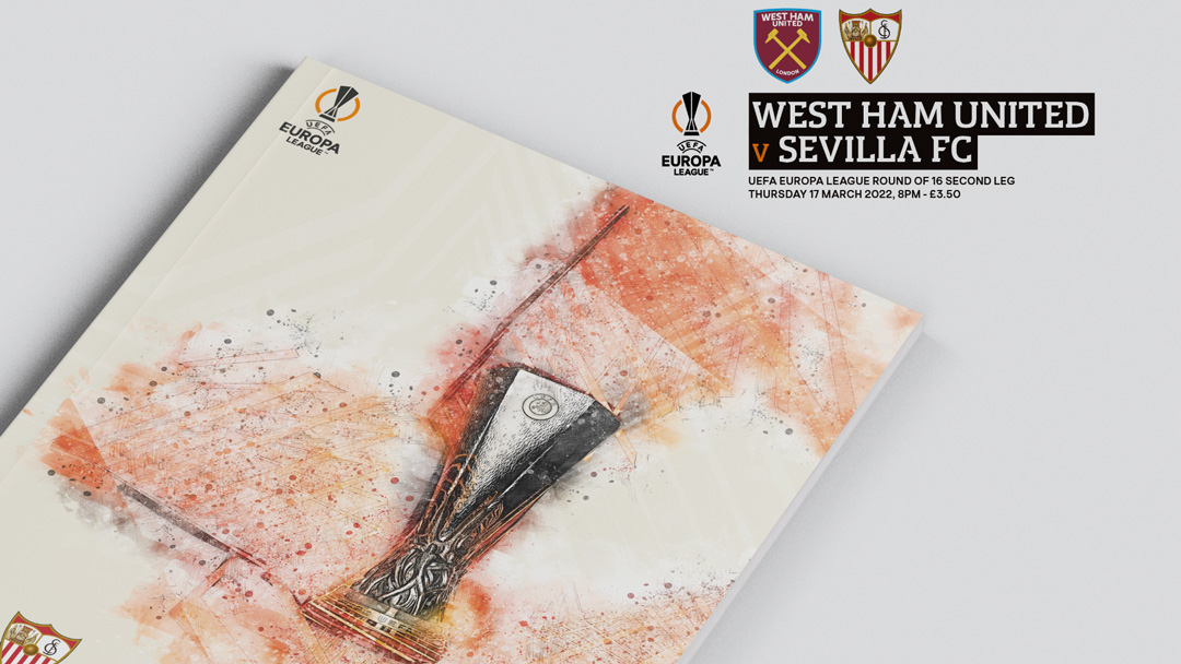 West Ham United v Aston Villa Official Programme cover
