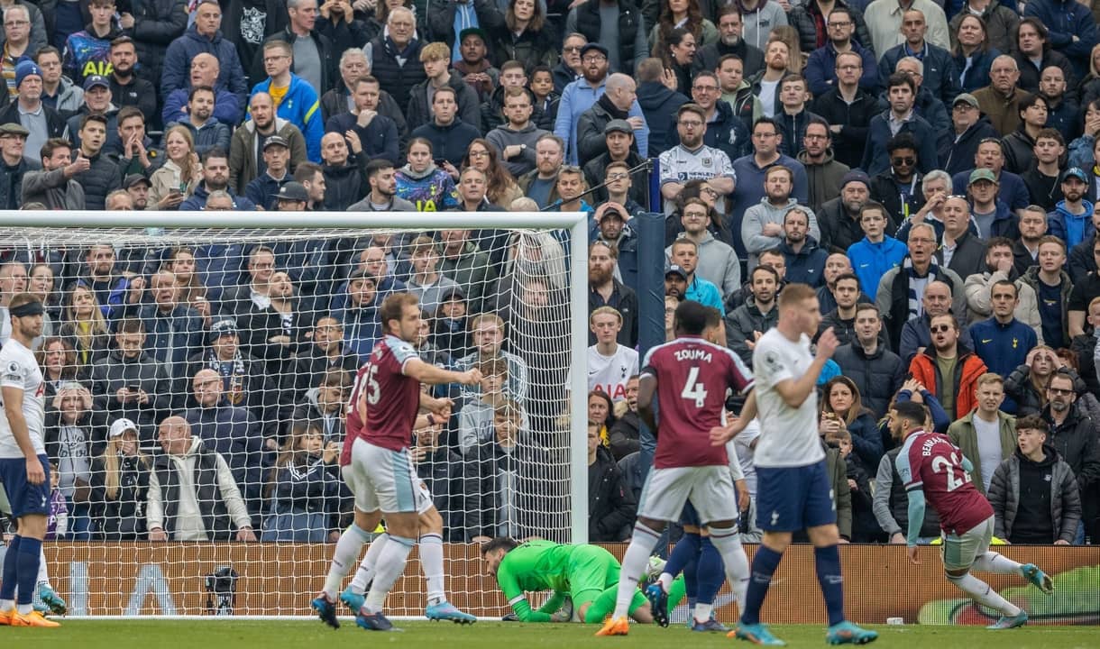 Saïd Benrahma scores at Tottenham