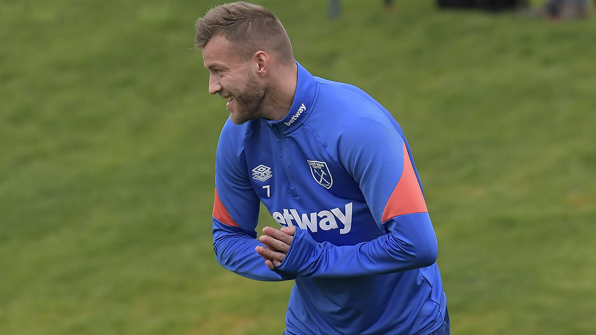 Andriy Yarmolenko in training