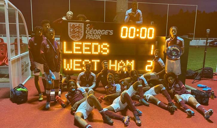 West Ham United U15s win the 2021/22 Floodlit Shield