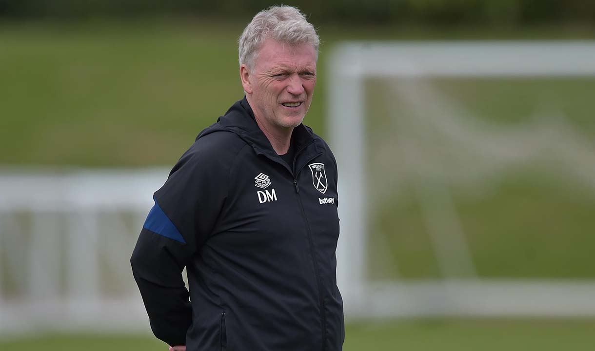 David Moyes in West Ham United training