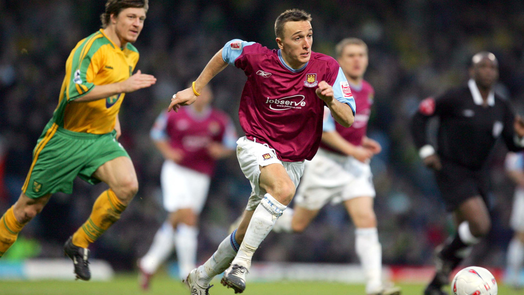 Making my FA Cup debut against Norwich City in January 2005