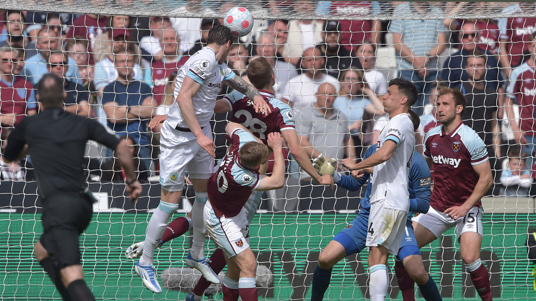 Wout Weghorst headed Burnley in front on 33 minutes