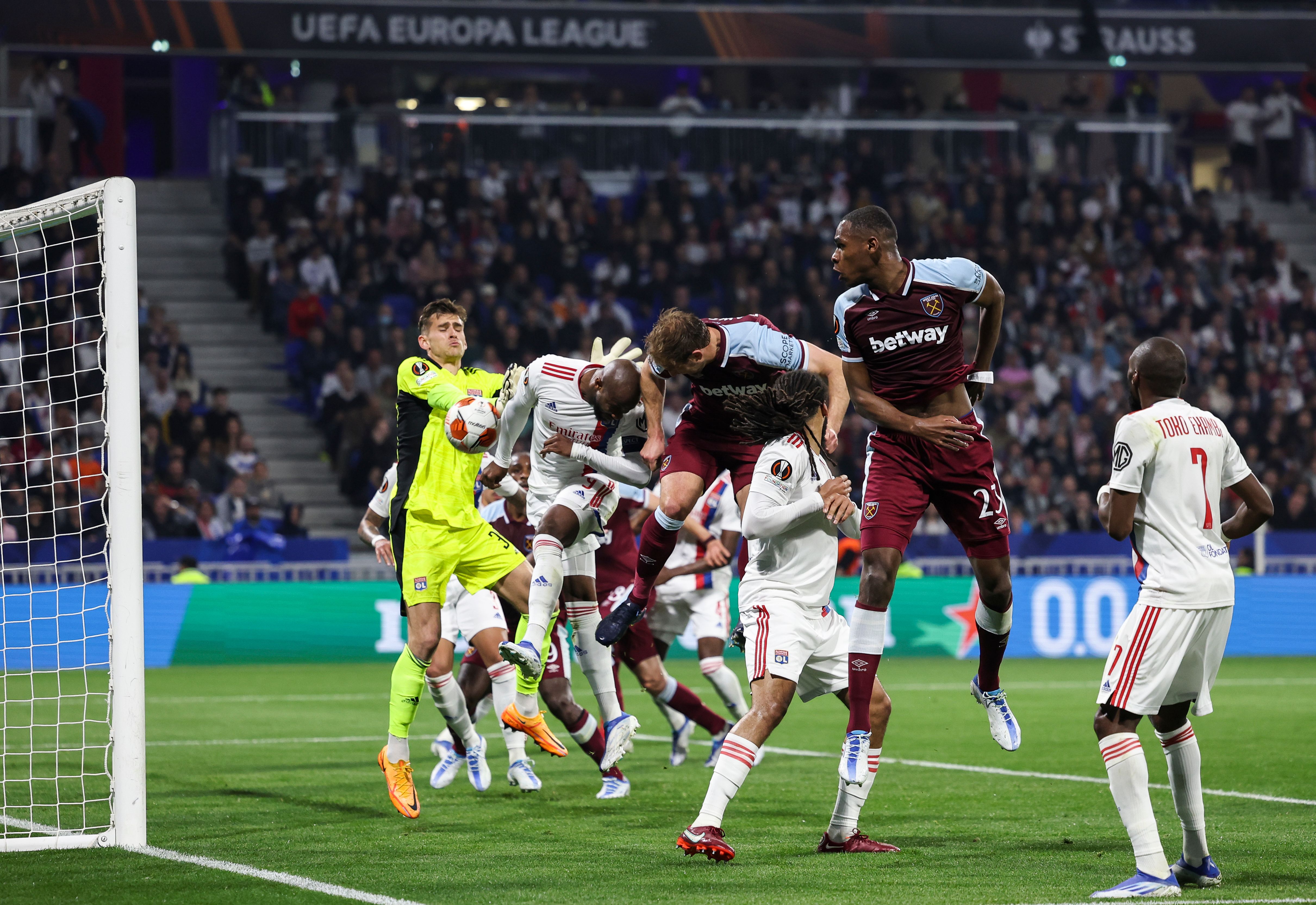 Craig Dawson scores at Lyon