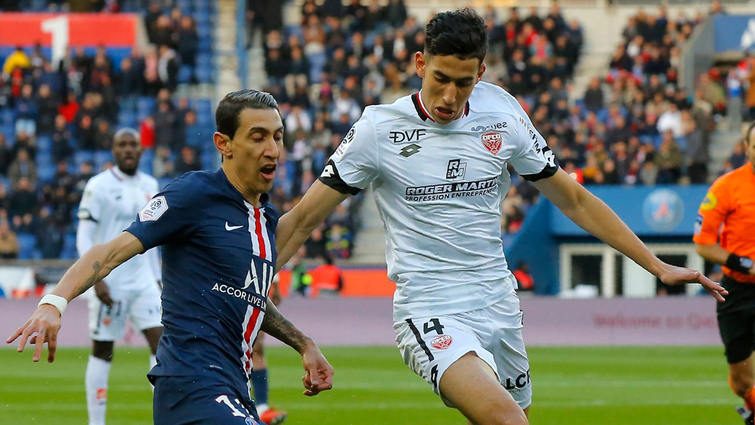 Nayef Aguerd in action for Dijon