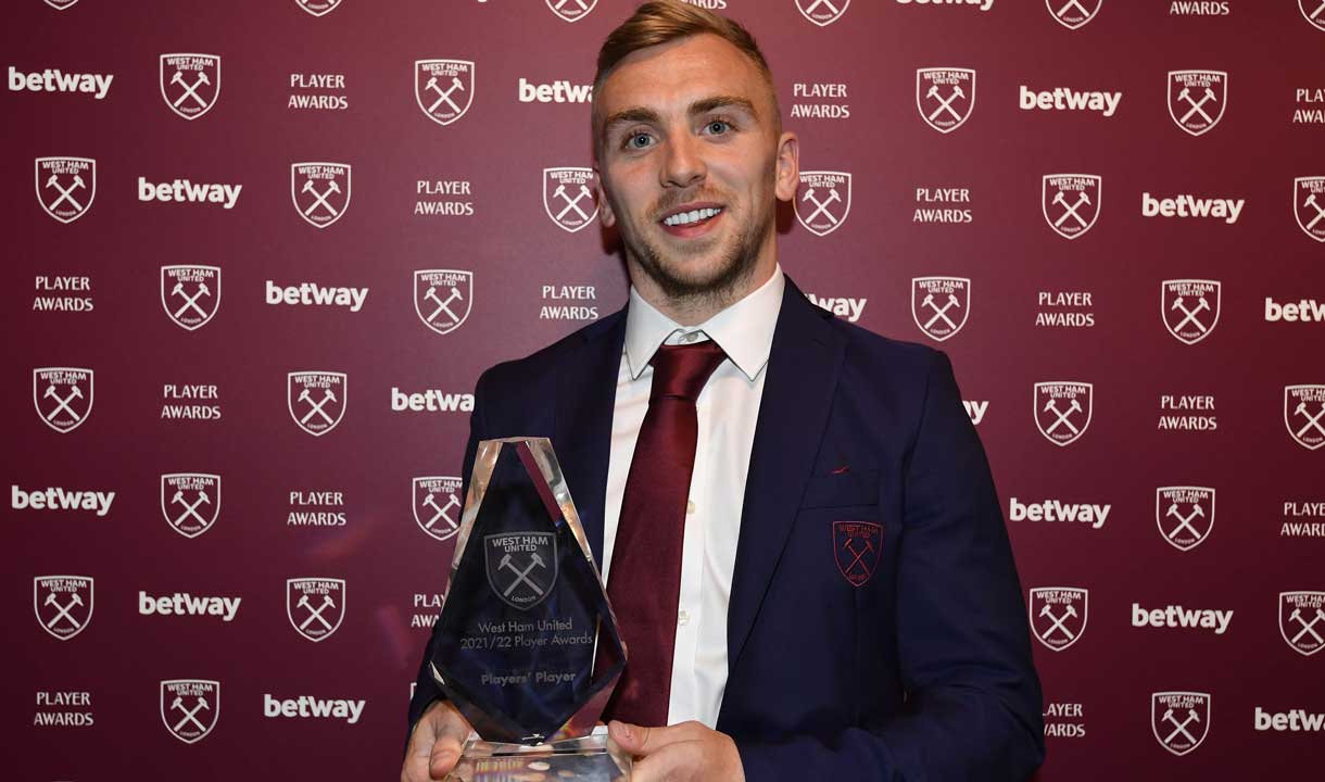 Jarrod Bowen at the Player Awards