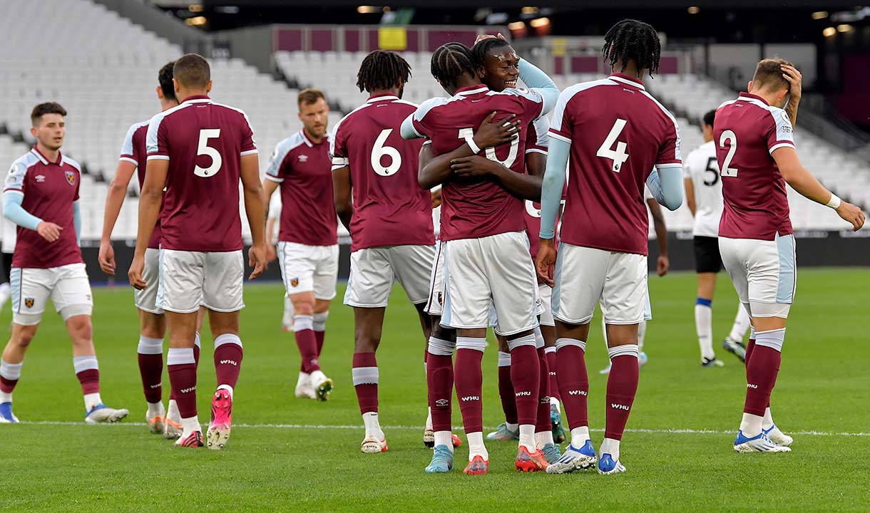 West Ham United U23s celebrate