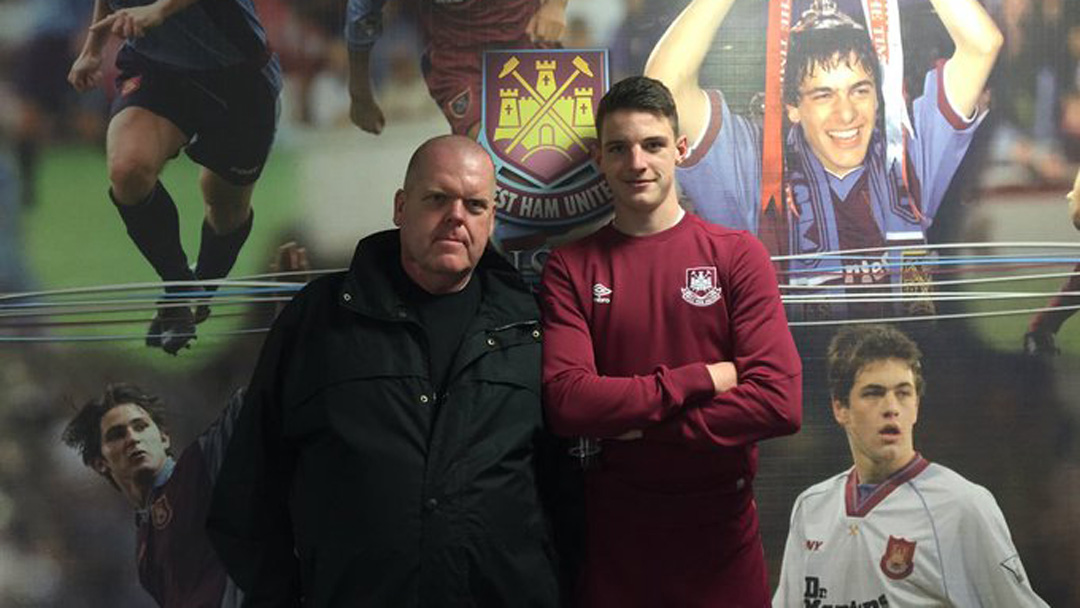 Declan Rice with Dennis Lepine