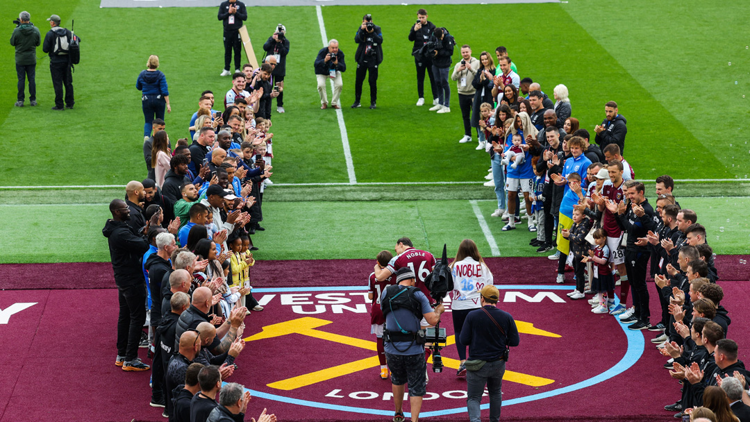 Guard of Honour for Mark Noble