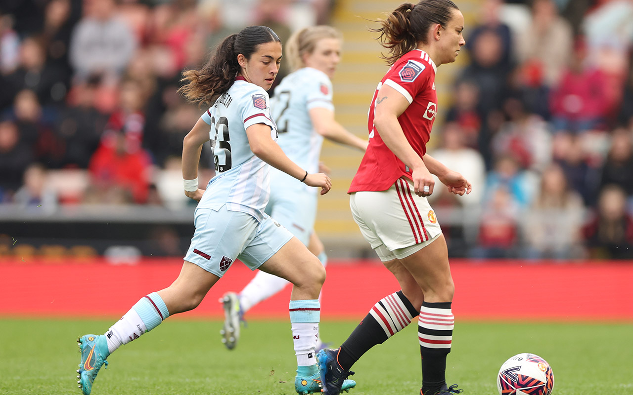 West Ham Women were defeated by Manchester United