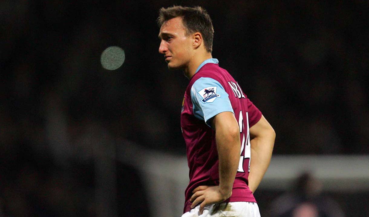 Mark Noble in tears