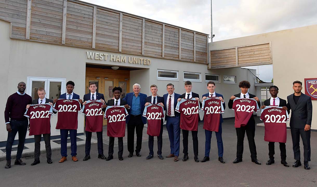 Nine Academy youngsters sign scholarship deals