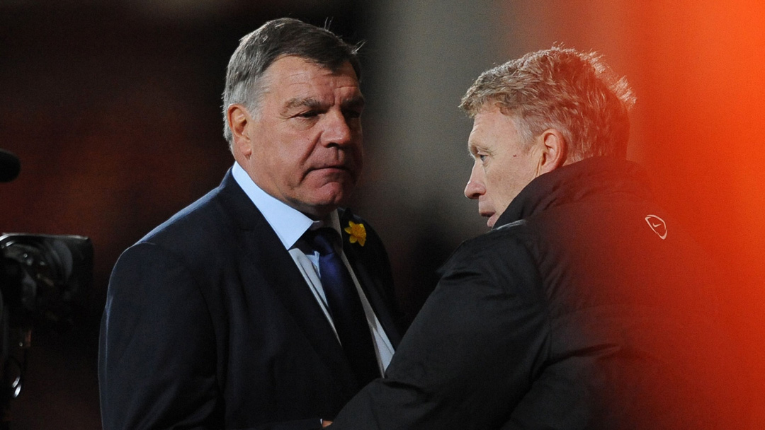 Sam Allardyce with David Moyes in 2014