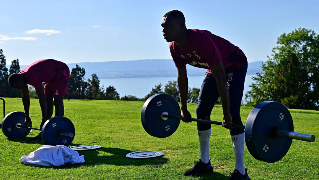 Issa Diop in Evian