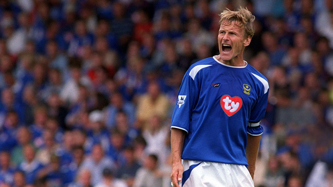 Teddy Sheringham in Portsmouth colours