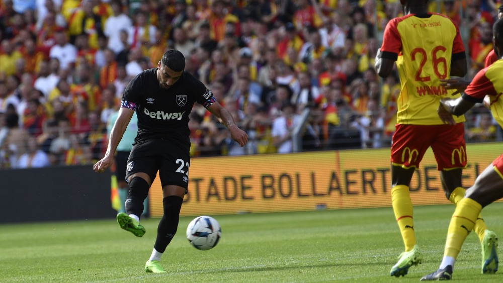 West Ham in action at Lens