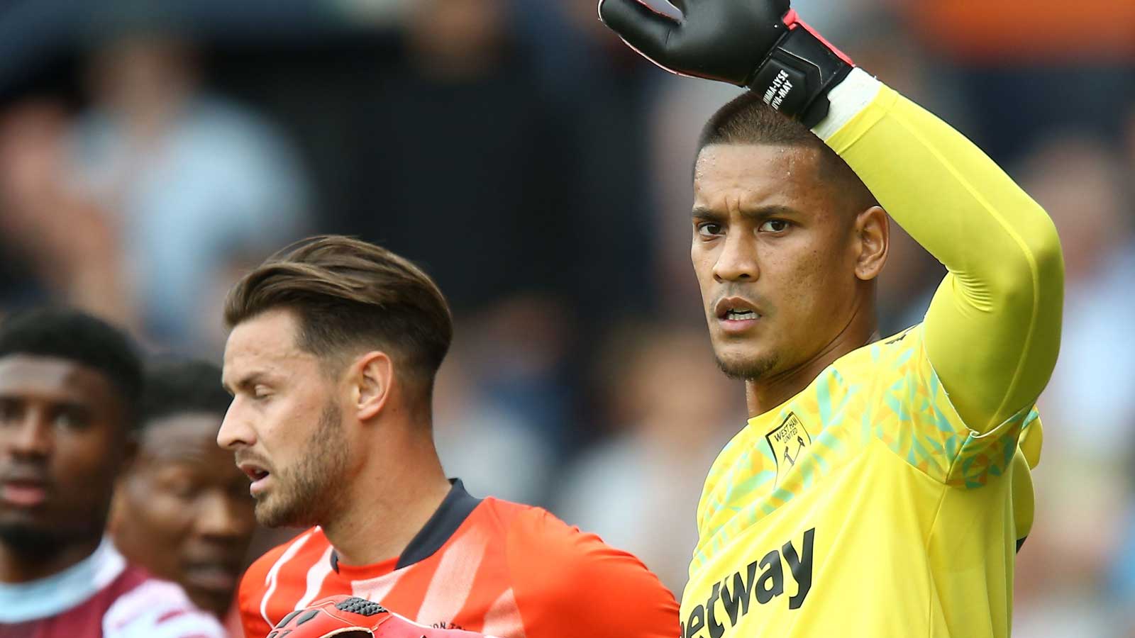 Alphonse Areola in action at Luton