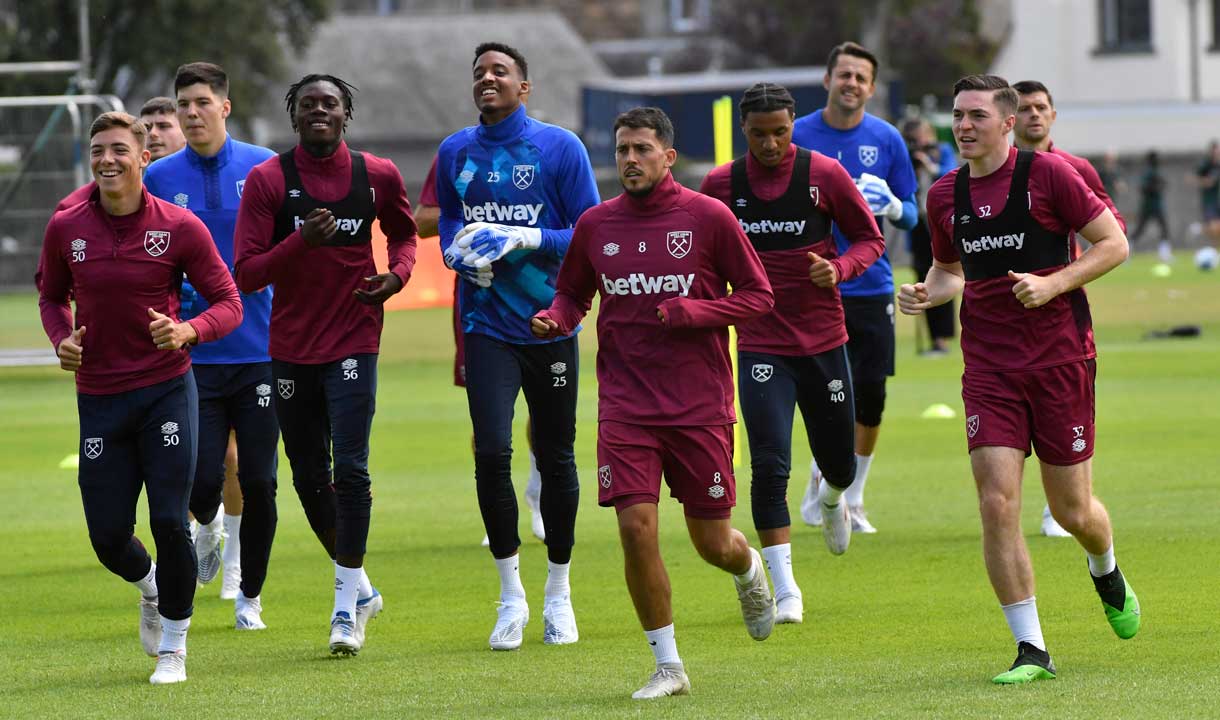 West Ham players train in St Andrews