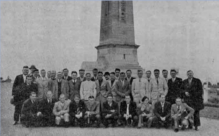 West Ham players in France in May 1936