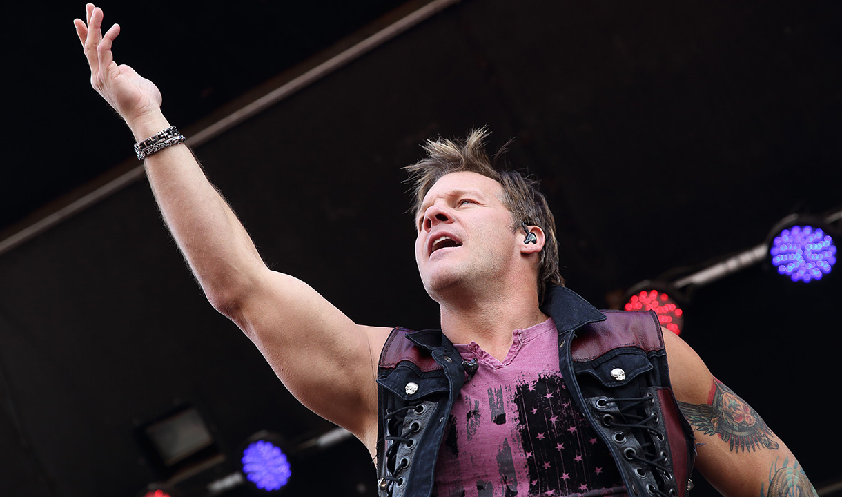 Chris Jericho performs with Fozzy on tour