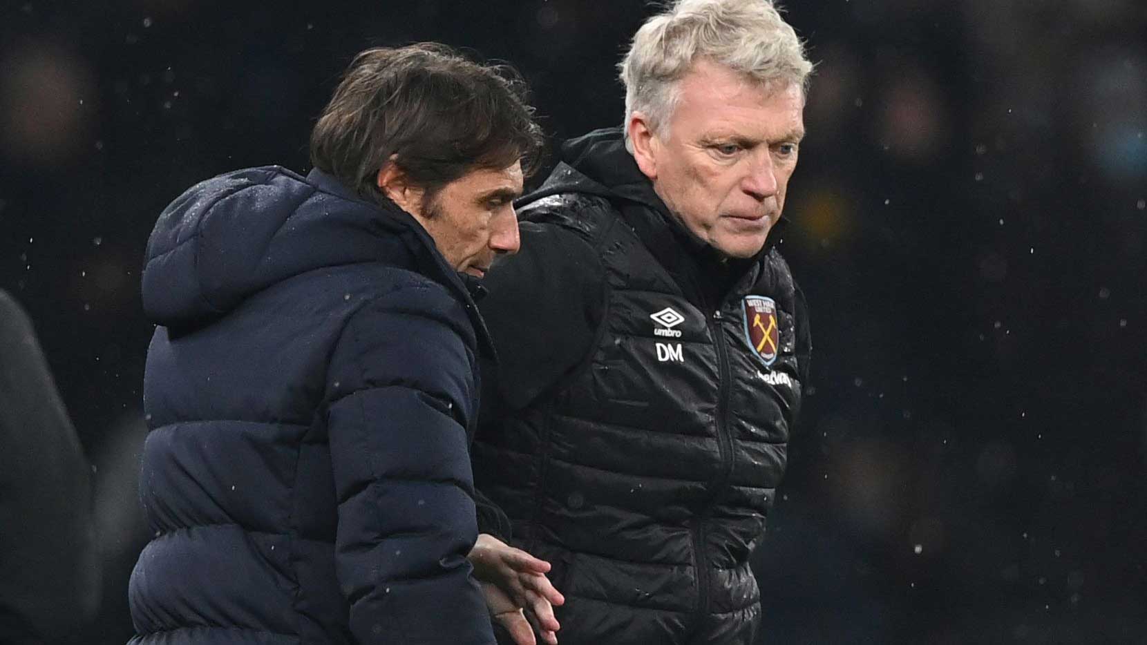 David Moyes and Antonio Conte