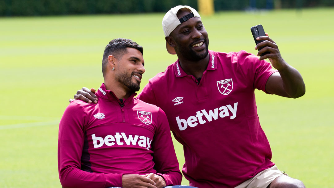 Emerson Palmieri with Carlton Cole