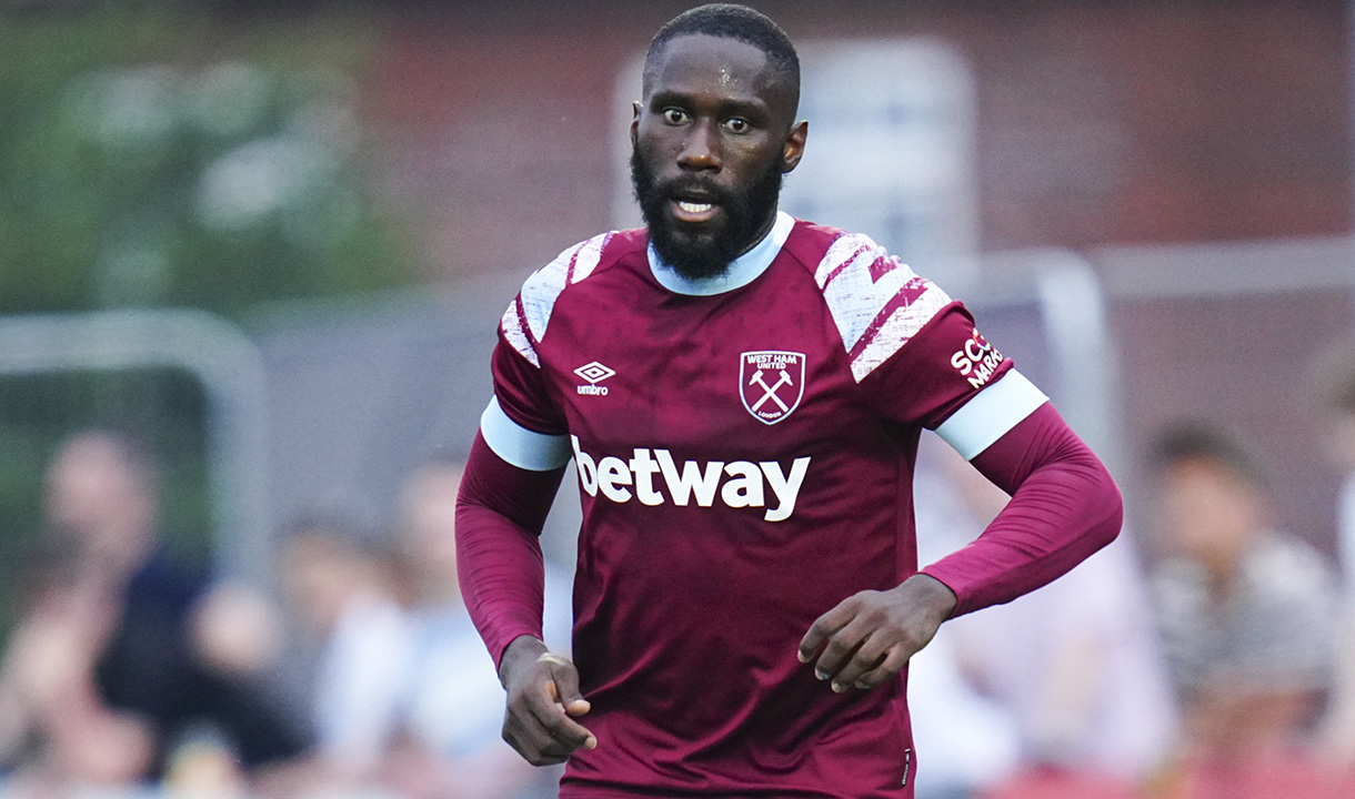 Arthur Masuaku in action during pre-season for West Ham United
