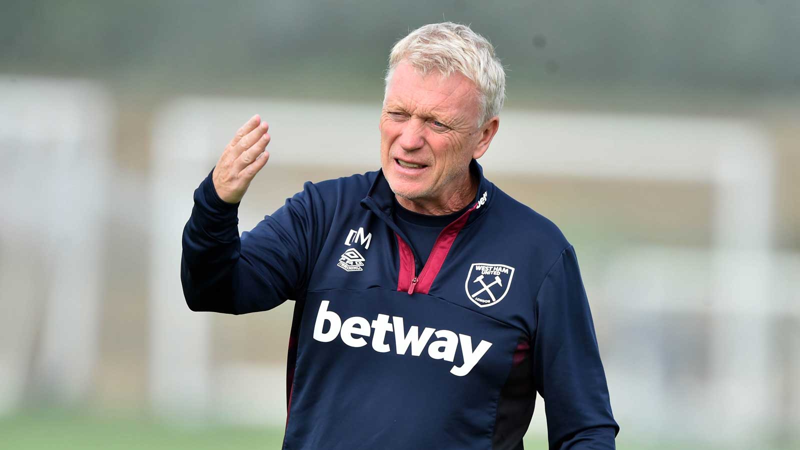 David Moyes takes training ahead of the Spurs