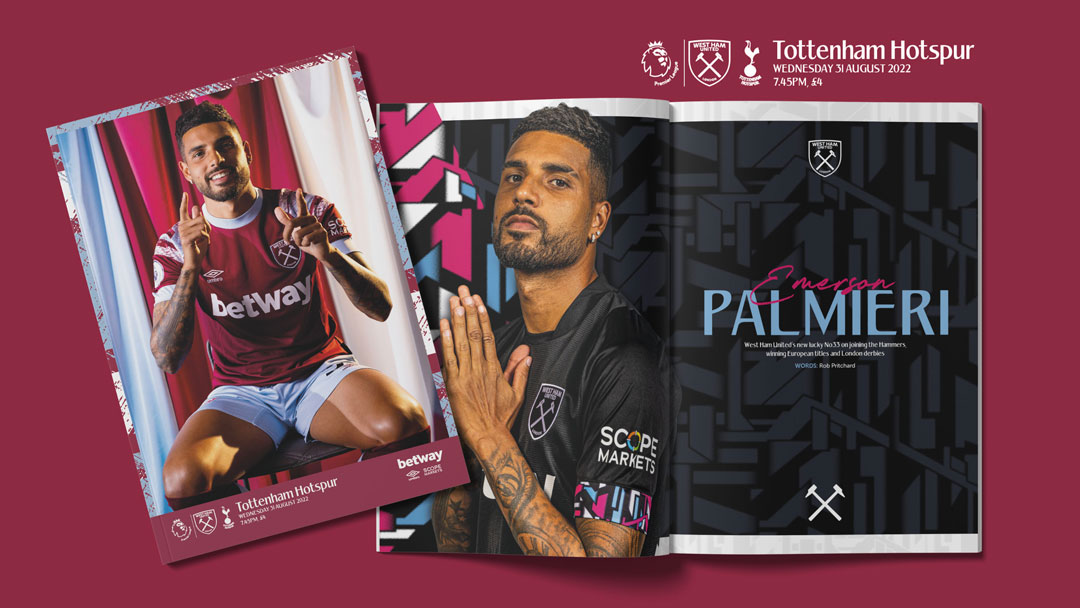 West Ham v Spurs Programme cover