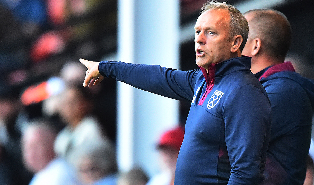 Mark Robson at West Ham United U21s v Walsall