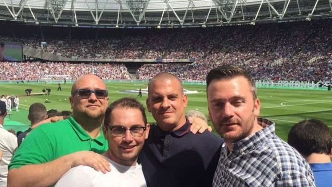 Gary Billings and friends at London Stadium
