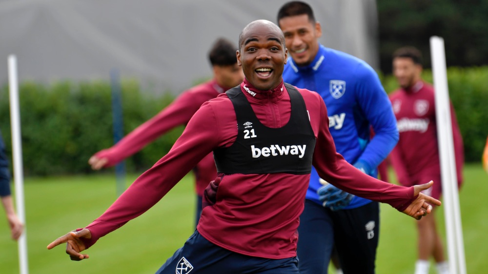 Angelo Ogbonna trains at Rush Green