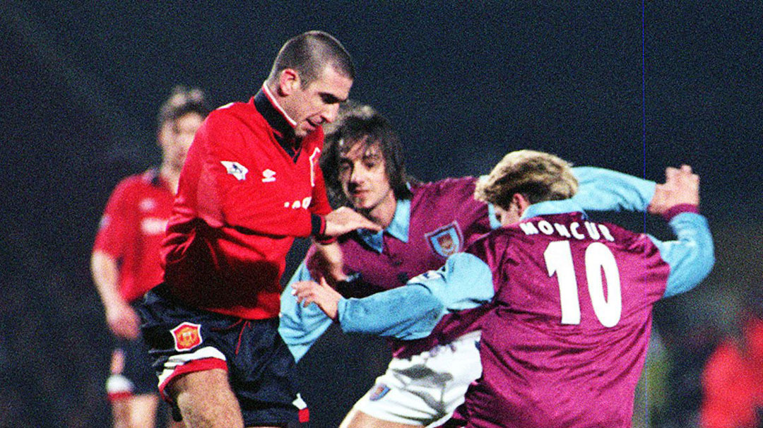 John Moncur challenges Eric Cantona