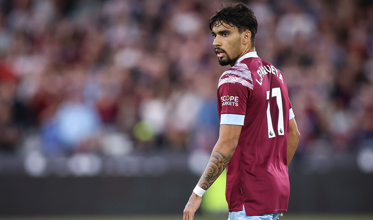 Lucas Paqueta in action against Tottenham Hotspur