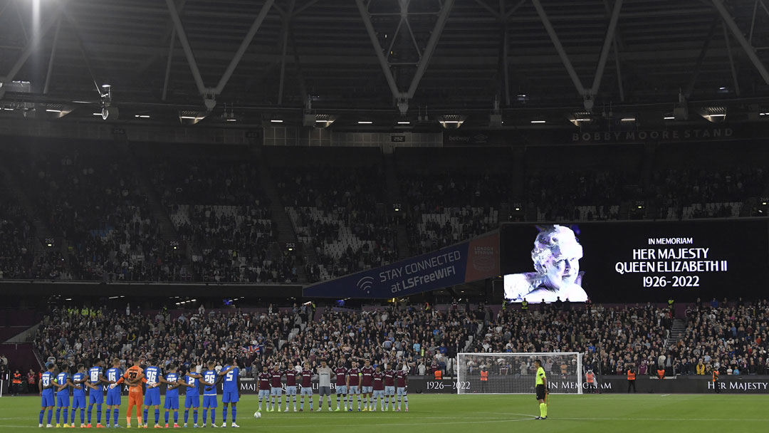 London Stadium pays tribute to The Queen