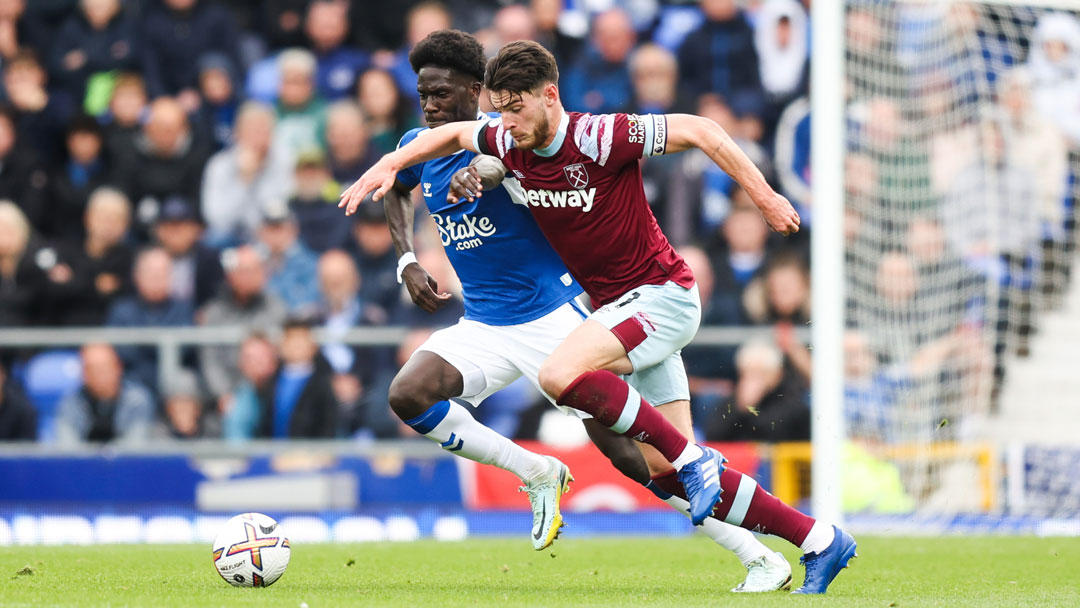 Declan Rice v Everton